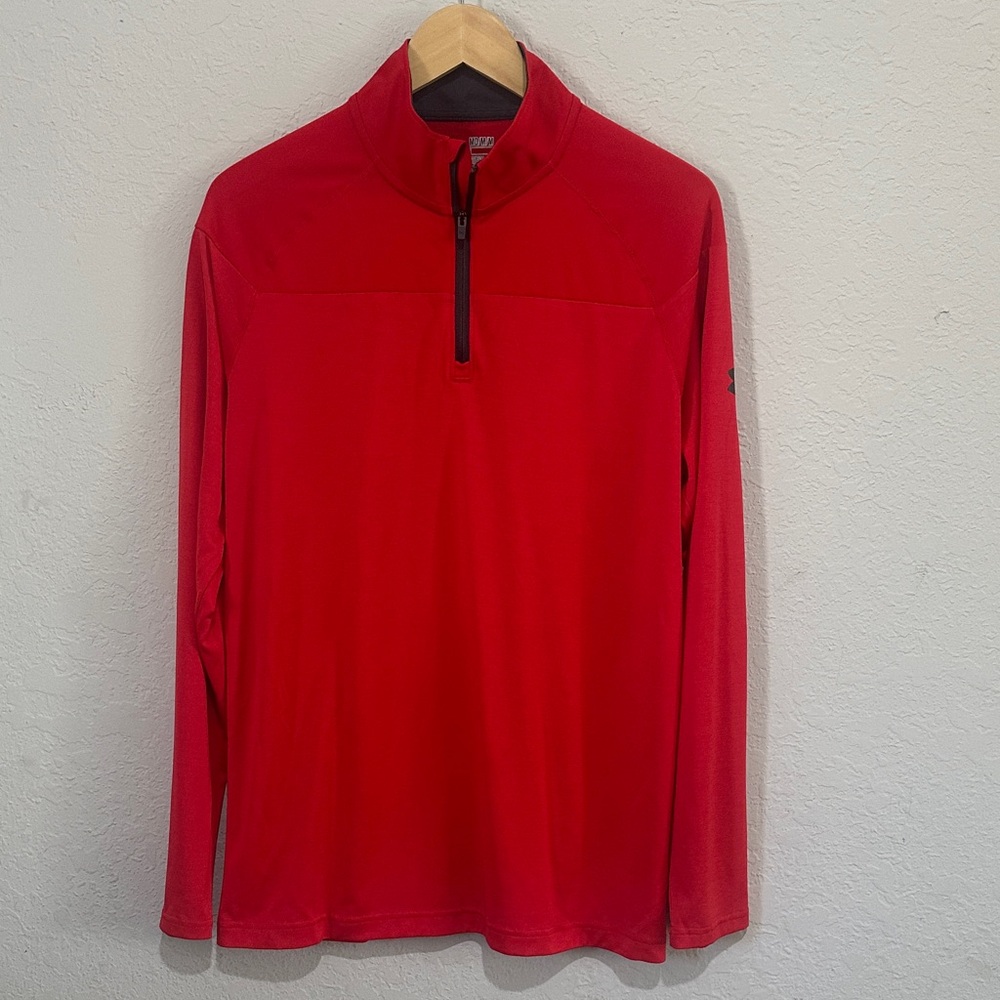 Under Armour Scarlet Half-Zip Top